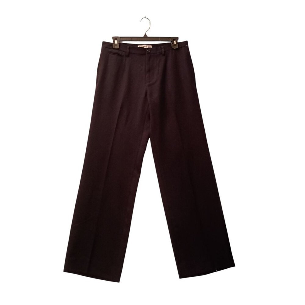 Ines De La Fressange Paris Womens Black Dress Trousers/Pants Wool Blend NWT SZ 6